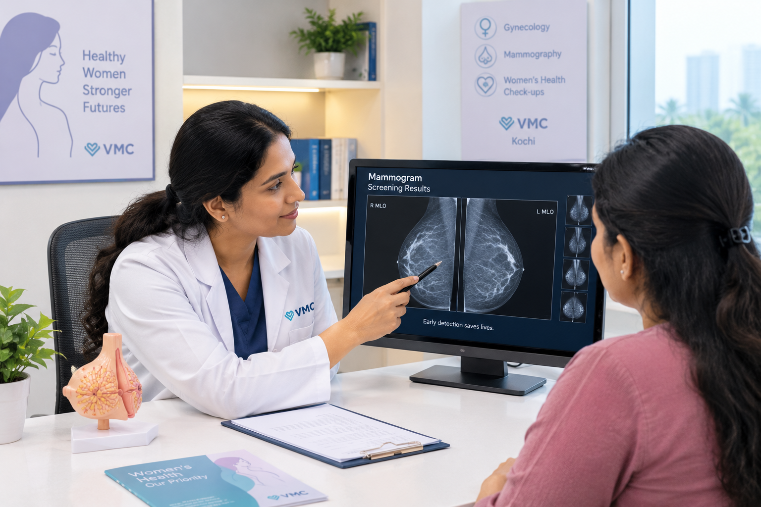 mammogram screening best gynecology hospital in Kochi